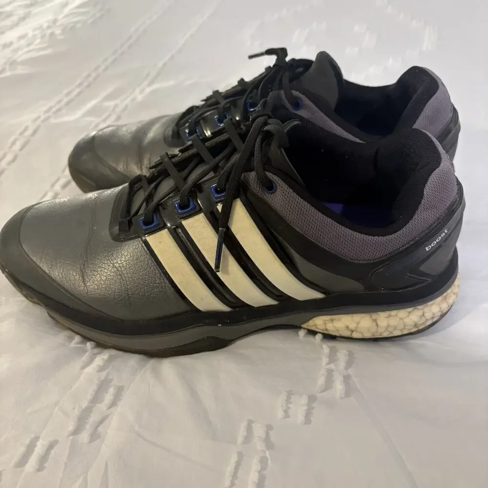 Adidas Adipower Boost Soft Spike Golf Shoes Black Leather Men’s Size 9